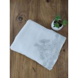 Çeyiz Bahçesi 50x90 cm Krem Vera Kadife Havlu