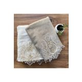 Çeyiz Bahçesi Ahva 50x90 cm Cappuccino Kadife Havlu
