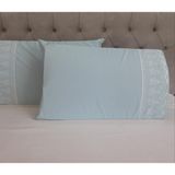 Çeyiz Bahçesi Fransız Güpürlü 2 Li Yastık Kılıfı - 50 x 70 cm - Açık Mavi