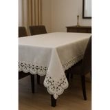 Çeyiz Bahçesi Jotem 160x220 cm Linen Keten Krem Masa Örtüsü