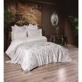 Çeyiz Bahçesi Loren Fransız Güpürlü 9 Parça Gelin Seti Krem - 200 x 220 cm