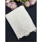 Çeyiz Bahçesi Nil Fransız Güpürlü Kadife El ve Yüz Havlusu 50/90CM