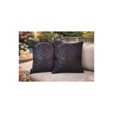 Çeyiz Bahçesi Şönil 2 Adet 40x40 cm Dekoratif Siyah Kırlent Kılıfı
