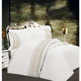 Çeyiz Bahçesi Zümre Çift Kişilik Nevresim Takımı - 200 x 220 cm - Krem