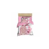 Çeyiz Diyarı 177855-22 Dijital Baskılı 3d Bebek Rabbit Baby Pembe Nevresim Takımı