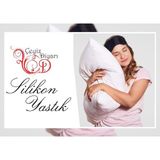 Çeyiz Diyarı Boncuk Silikon Yastık - 50 × 70 cm - Beyaz