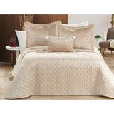 Çeyiz Diyarı Brillance Çift Kişilik Yatak Örtüsü Cappucino - 250 x 250 cm