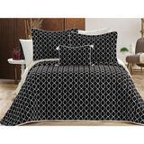 Çeyiz Diyarı Brillance Çift Kişilik Yatak Örtüsü Siyah Krem - 250 x 250 cm - Krem - Siyah