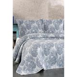 Çeyiz Diyarı Çeyizdiyarı Lora 3 Parça Pike Takımı Mavi - 240x250 cm