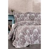 Çeyiz Diyarı Çeyizdiyarı Lora 3 Parça Pike Takımı Mürdüm - 240x250 cm