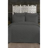 Çeyiz Diyarı Çeyizdiyarı Orya 3 Parça Pike Takımı Antrasit - 240x260 cm