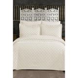 Çeyiz Diyarı Çeyizdiyarı Orya 3 Parça Pike Takımı Krem - 240x250 cm