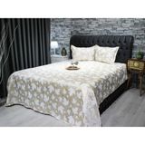 Çeyiz Diyarı Çınar Jakarlı Yatak Örtüsü Gold - 240 x 260 cm - Altın