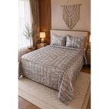 Çeyiz Diyarı Cortina Çift Kişilik Yatak Örtüsü 240x250 cm Bej