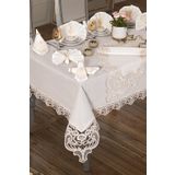 Çeyiz Diyarı Elif 160x260 cm 26 Parça Krem Masa Örtüsü