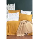 Çeyiz Diyarı Fiona 10 Parça Pikeli Çeyiz Seti Hardal - 240 x 250 cm