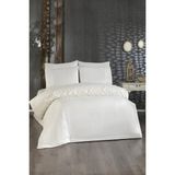 Çeyiz Diyarı Fransız Dantelli Seda Çeyizlik Nevresim Takımı Krem - 200 x 220 cm