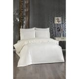 Çeyiz Diyarı Fransız Dantelli Tadım Çeyizlik Nevresim Takımı Krem - 200 x 220 cm