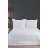 Çeyiz Diyarı Karita Soft Çift Kişilik Pike Takımı Krem