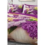Çeyiz Diyarı Kır Çiçekleri Mikro Saten 3D Dijital Baskılı Dört Mevsim Çift Kişilik Nevresim Takımı - Renkli - 220 x 230 cm