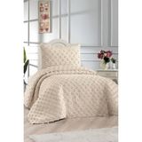 Çeyiz Diyarı Konik 2 Parça Tek Kişilik Pike Takımı Bej - 160x235 cm