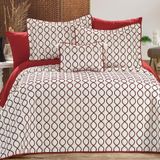 Çeyiz Diyarı Krem Bordo Brillance Çift Kişilik Yatak Örtüsü