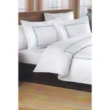 Çeyiz Diyarı Lilyana Pano Nakışlı Pamuk Saten Çift Kişilik Nevresim Takımı Blue - 200 x 220 cm - Mavi