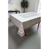 Çeyiz Diyarı Nazen Dertsiz Masa Örtüsü 150x220 cm Gri