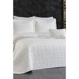 Çeyiz Diyarı Okyanus Çift Kişilik Yatak Örtüsü 250X260 Krem Krem - 250 x 260 cm - Krem - Krem