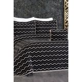 Çeyiz Diyarı Okyanus Çift Kişilik Yatak Örtüsü 250X260 Siyah Beyaz - 250 x 260 cm - Siyah - Beyaz