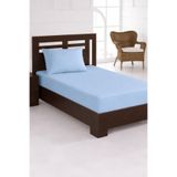 Çeyiz Diyarı Penye Tek Kişilik 120x200 cm Lastikli Çarşaf Mavi