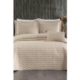 Çeyiz Diyarı Perla Çift Kişilik Yatak Örtüsü 250x260 Cappucino