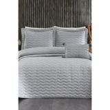Çeyiz Diyarı Perla Çift Kişilik Yatak Örtüsü 250X260 Gri - 250 x 260 cm