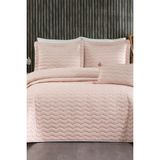 Çeyiz Diyarı Perla Çift Kişilik Yatak Örtüsü 250X260 Pudra - 250 x 260 cm