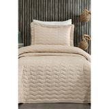 Çeyiz Diyarı Perla Tek Kişilik Yatak Örtüsü 180X240 Cappucino - Cappuccino - 180 x 240 cm
