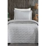 Çeyiz Diyarı Perla Tek Kişilik Yatak Örtüsü 180X240 Gri - 180 x 240 cm