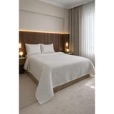 Çeyiz Diyarı Powderlove 3 Parça Çift Kişilik Yatak Örtüsü 235x250 cm Beyaz
