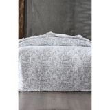 Çeyiz Diyarı Puffy Pamuk Çift Kişilik Tek Battaniye 200X220 Gri - 200 x 220 cm