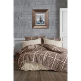 Çeyiz Diyarı Rian Tek Kişilik Nevresim Takımı Kahverengi - 160 x 220 cm