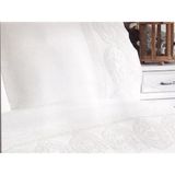 Çeyiz Diyarı Şal Fransız Dantelli Nervürlü Nevresim Takımı Krem - 200 x 220 cm