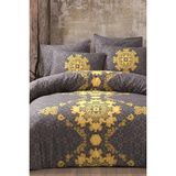 Çeyiz Diyarı Saltanat Pamuk Çift Kişilik Nevresim Takımı Sarı - 200 x 220 cm