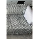 Çeyiz Diyarı Sofa Cover Pelüş Kaymaz Tabanlı Koltuk Örtüsü 170X215 cm Antrasit - 170 x 215 cm
