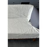 Çeyiz Diyarı Sofa Cover Pelüş Kaymaz Tabanlı Koltuk Örtüsü 170X215 cm Bej - 170 x 215 cm