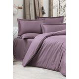 Çeyiz Diyarı Stripe Çift Kişilik Pollysaten Nevresim Takımıı Lila - 200 x 220 cm