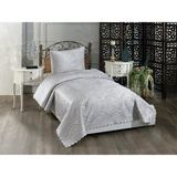 Çeyiz Diyarı Velica Tek Kişilik Kadife Yatak Örtüsü Gri - 180 x 230 cm