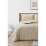 Çeyiz Diyarı Venedik Elyaf Dolgulu Çift Kişilik 240x260 Cm Yatak Örtüsü Bej