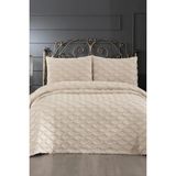 Çeyiz Diyarı Vesya 3 Parça Çift Kişilik Pike Takımı Bej - 235 x 250 cm