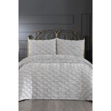 Çeyiz Diyarı Vesya 3 Parça Çift Kişilik Pike Takımı Gri - 235 x 250 cm