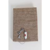 Çeyiz Merkezi Boyralı Elektrikli Battaniye - Çift Kişilik - Kahve - 120 x 155 cm