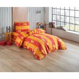 Çeyiz Merkezi Galatasaray Sarı Kırmızı Taraftar Baskılı Nevresim Takımı Pamuklu - Tek Kişilik - Renkli - 160 x 220 cm